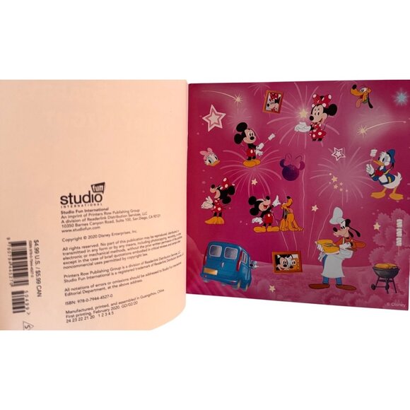 Disney Sticker Storybook Minnie Dalmatian Pluto Aladdin 40+ Stickers Lot of 6 - Picture 7 of 15